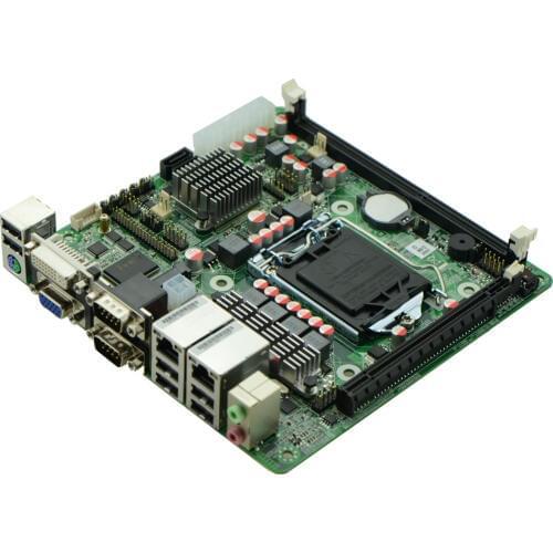 Industrial embedded H61 Mini ITX motherboard support LGA1155 Intel Core i3/i5/i7 Pentium 22nm/32nm CPU with 9*USB/6*COM