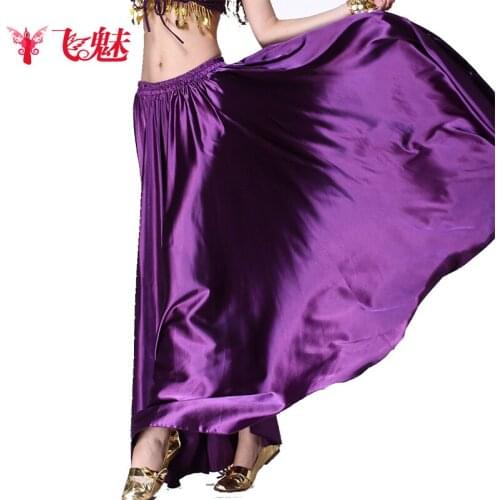 Sale belly dance dress big swing skirt black gypsy skirt flamenco costume belly dancing indian silk skirt