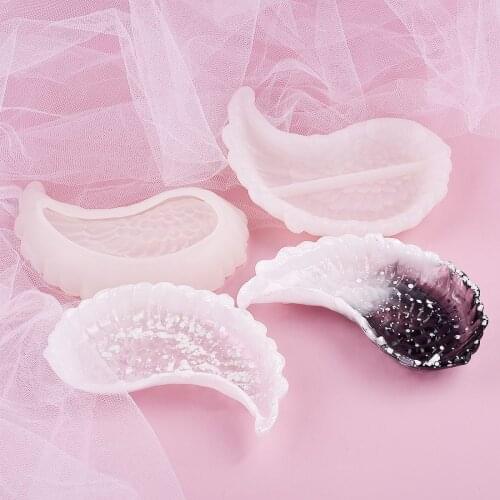 Wing Storage Silicone Mold Tray Beads Pendants Jewelry Dish Making UV Resin Mold Jewelry Silicone Mould For Resin