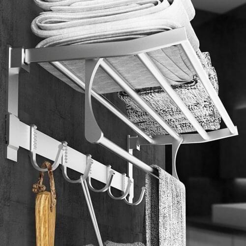 Badetuchhalter Foldable Shelf Badezimmerregale Towel Racks Quality Faltbares Regal For Bathroom New 50cm / 60cm Handtuchhalter