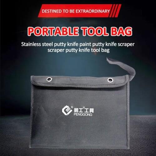 Folding Putty Knife Tool Bag Multi-purpose Oxford Cloth Electrician Tool Bag Oganizer Carrying Pouch Repairing Tool Storage Bag