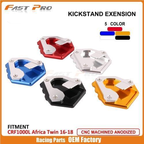 CNC Foot Side Stand Plate Pad Enlarger Extension Pad For HONDA CRF1000L CRF 1000L 2016 2017 2018 16 17 18