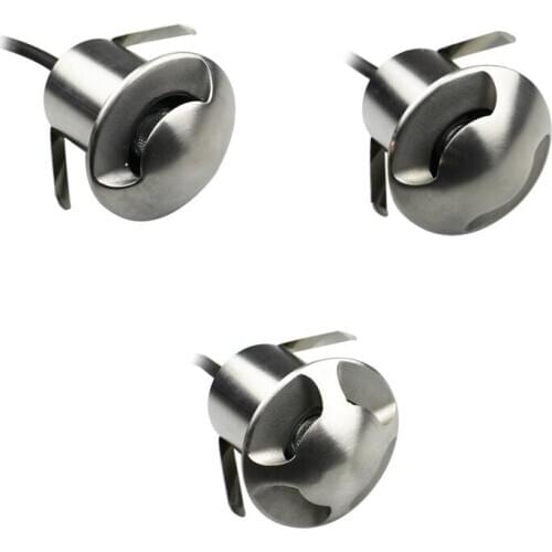 SNYKA 1W 3W 5W LED Buried IP68 AC85-265V/DC12V Outdoor Recessed Deck Light 1/2/3/4 side view Underground Lamp Sidewalk Lighting