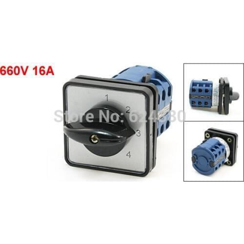 Universal Rotary Cam Combination Changeover Switch Panel Mount Four 4 Position 12 Screw Terminals Discount