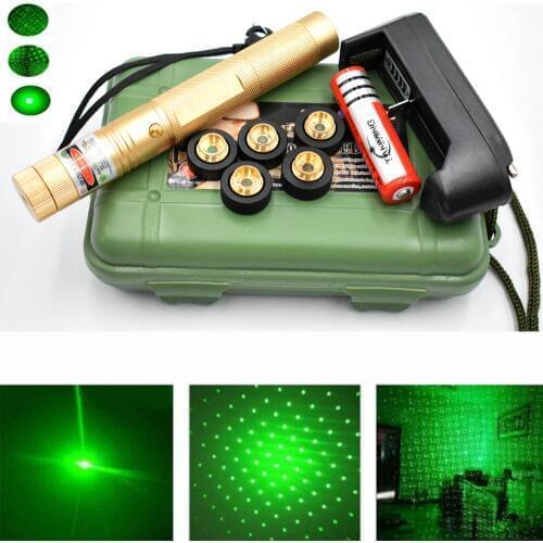 High Power Military Burning Powerful Green Laser Pointer laser sight 5000m 532nm lazer pen Focusable Burn Match Hunting Pen