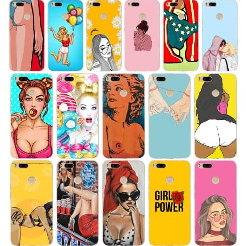 102AA hot flirt sexy girl gift Soft Silicone Tpu Cover phone Case for Xiaomi Redmi Mi A1 A2 8 lite