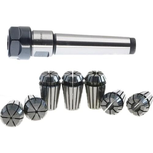 1set MT2 ER20 M10 MTB2 Collet Chuck Morse#2 Taper ToolHolder+7pcs spring collet CNC Milling Extension Rod