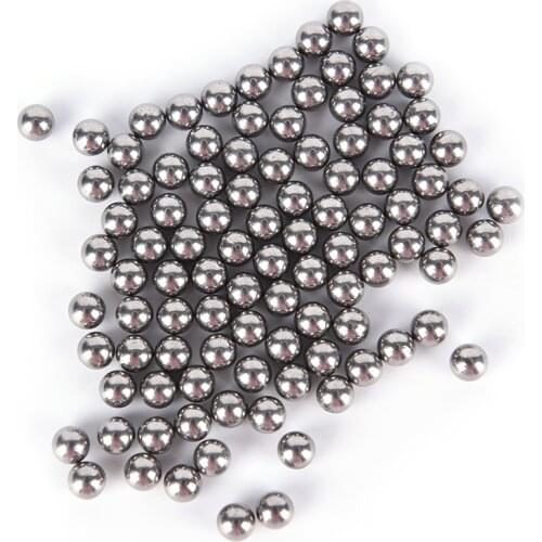 100pcs 5mm Pocket Shot Outdoor Hunting Slingshot Pinball Stainless Ammo Steel Balls Shooting Acc