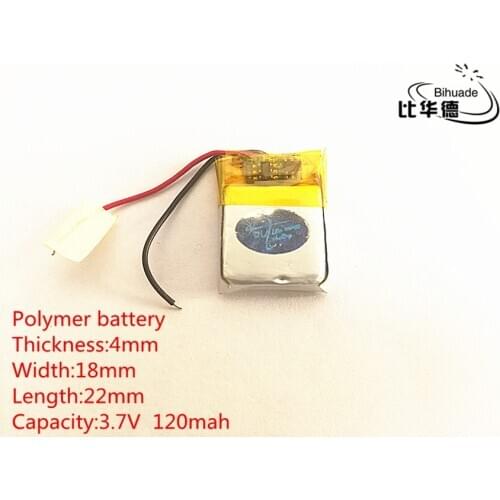 5pcs 3.7V,120mAH,401822 PLIB; polymer lithium ion / Li-ion battery for GPS,mp3,mp4,mp5,dvd,bluetooth,model toy mobile bluetooth