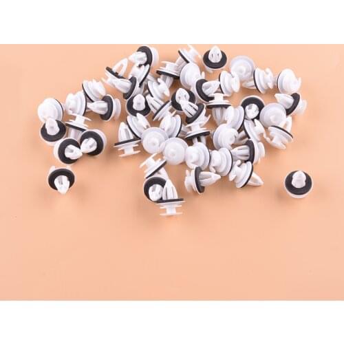 50pcs/Set Car Door Trim Panel Fastener Retainer Clips with Seal Ring Fit for BMW E34 E36 E38 E39 E46 X5 M3 M5 Z3