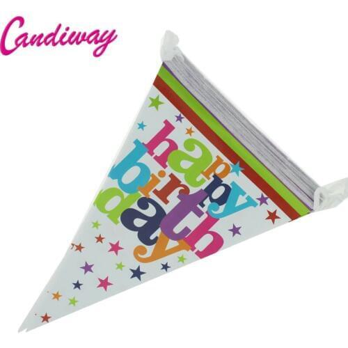 Birthday cartoon paper banner banner decorative childrens Holiday Decorative Items NA008