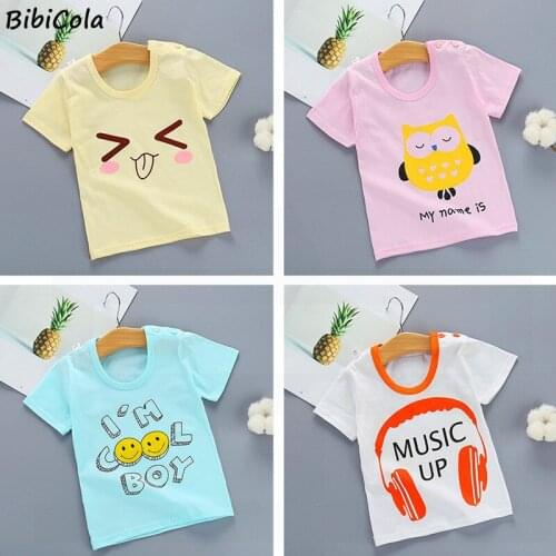 Kids Girl T Shirt Summer Baby Girls Cotton Tops Toddler Tees Clothes Children Clothing Heart Print T-shirts Short Sleeve Wear