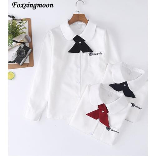 Foxsingmoon Blouses With Tie