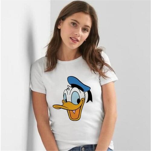 Donald Duck T Shirt Women Fashion Graphic T Shirts Disney Tshirt Tops Dropship Female Clothing Casual Tees Top