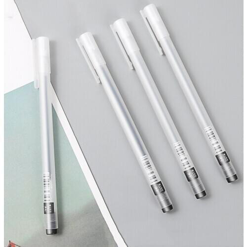 10 Pcs Frosted 0.5mm Gel Pen Carbon Signature Office Stationery Supply Student Writing Tools Red Black Blue