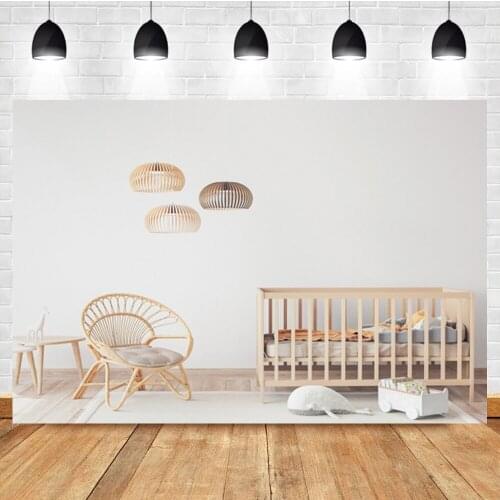 Laeacco Wooden Baby Room Sofa Toy Floor Carpet Birthday Portrait Custom Photography Backdrop Photo Background For Photo Studio