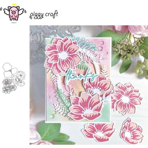 Piggy Craft metal cutting dies cut die mold 3D Flower decoration Scrapbook paper craft knife mould blade punch stencils dies