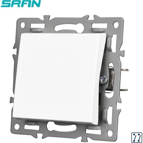 SRAN Light Switch Module Accessories With Iron Plate And Iron Claw Suitable For SRAN F Series 82mm Panels 1Gang 3Way