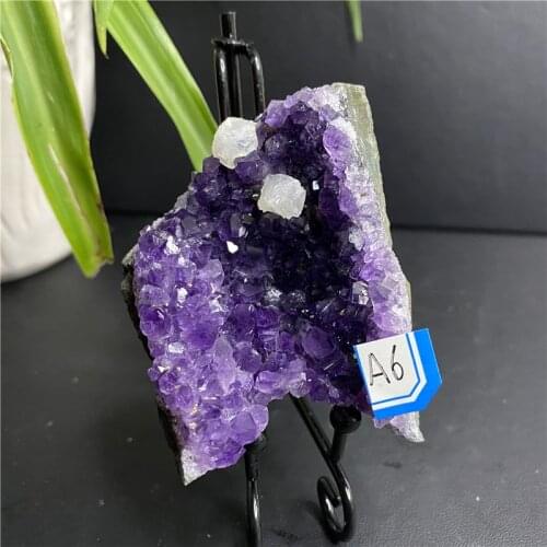 100%Natural Purple Amethyst Cathedral Quartz Crystal Cluster Mineral Specimen from Brazil