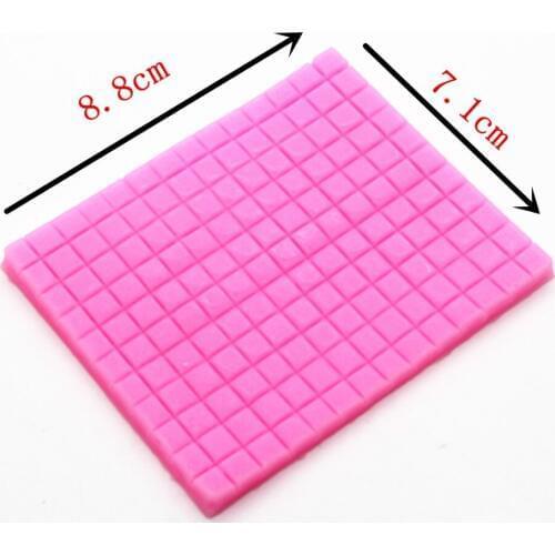 P302 double sugar silicone impression super light soft clay TaoCai clay mold manual biscuits small grid woven texture pad