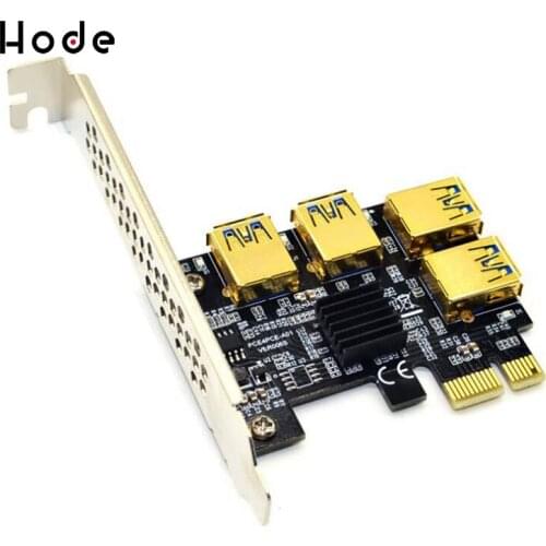 PCI-E 1 to 4 PCI-E adapter card PCI-E to PCI-E slot one for four USB3.0 graphics card expansion card