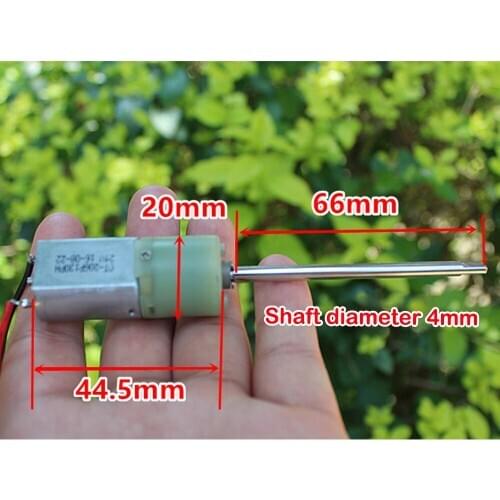 66mm Long Shaft Planetary Gear Motor DC 5V-12V 72RPM Mini Three-stage Full Metal Gearbox Robot Car Toy Model Speed Reduction