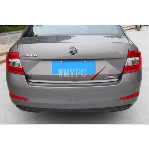 FIT FOR 2014-2017 for skoda Octavia A7 CHROME REAR BOOT DOOR TRUNK COVER TRIM TAILGATE GARNISH MOLDING STRIP Accessories 1PCS