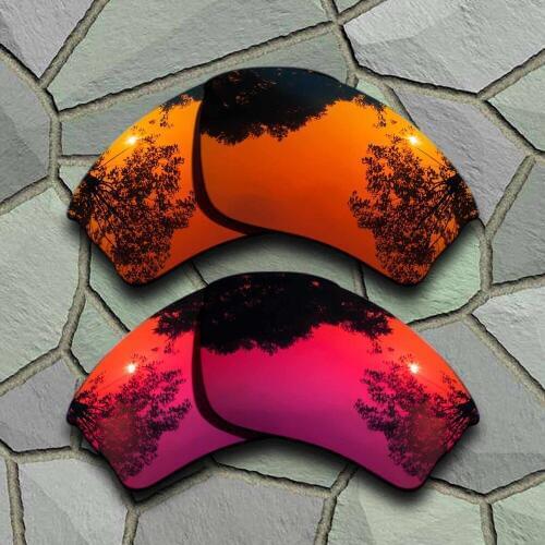 Red Orange&Violet Red Sunglasses Polarized Replacement Lenses for Oakley Half Jacket XLJ