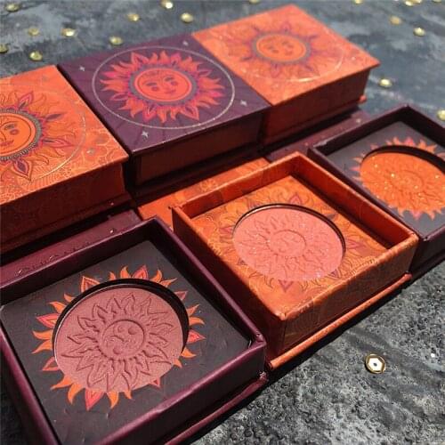 GUICAMI Face Contour Cosmetics Blush Contour Palette Blusher Cheek Powder Silky Blush Bronzer Beauty Makeup Eyeshadow