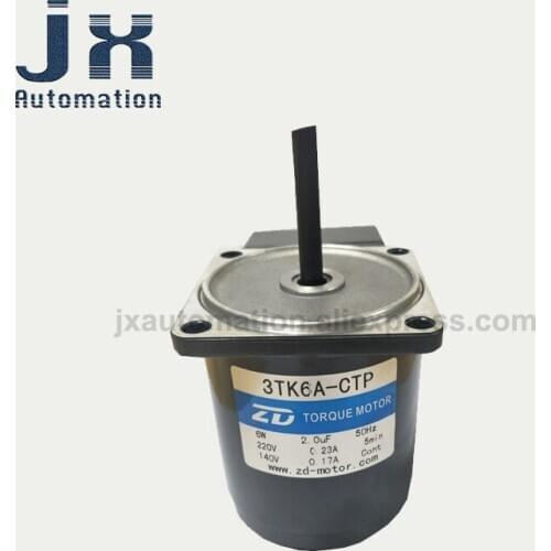 ZD Torque Motor 3TK6A-CTP 220V 6W Round Shaft Small AC Motor