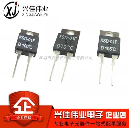 10PCS/LOT Temperature control switch KSD-01F 90 degree normally open TO-220 thermostat