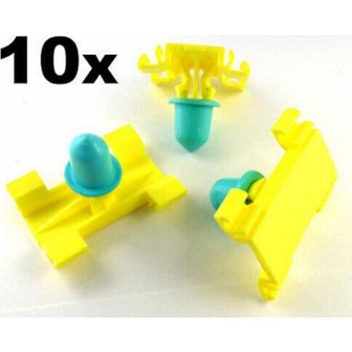 10x For Vauxhall Plastic Clips- Side Moulding Bumpstrip Door Trim Moulding Clip