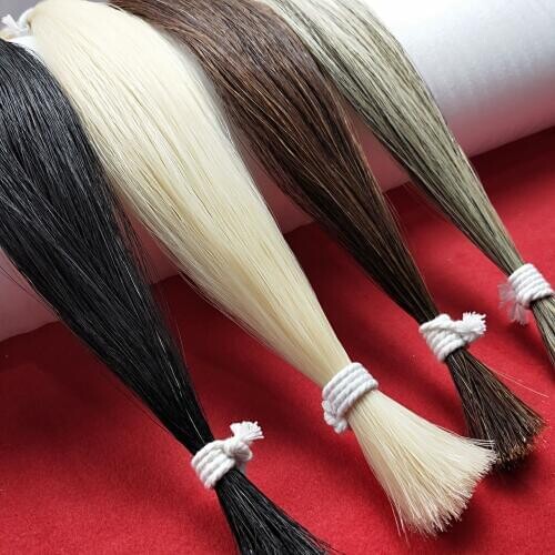 Brown bow hair 50g Horsetail bow hair Violin bow hair Erhu bow hair 80-85 cm Breeding horsetail