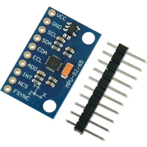9D0F MPU 9250 SPI/IIC 9-Axis Attitude + Gyro + Accelerator + Magnetometer Module