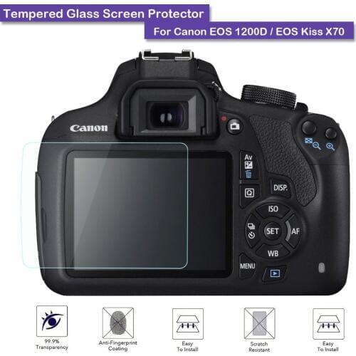 9H Tempered Glass LCD Screen Protector Shield Film For Canon EOS 1200D / 1300D / EOS Kiss X70 Camera Accessories