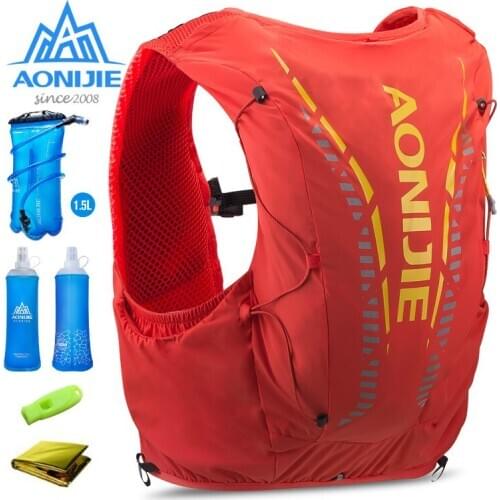 AONIJIE C962 Advanced Skin 12L Hydration Backpack Pack Bag Vest Soft Water Bladder Flask For Hiking Trail Running Marathon Race