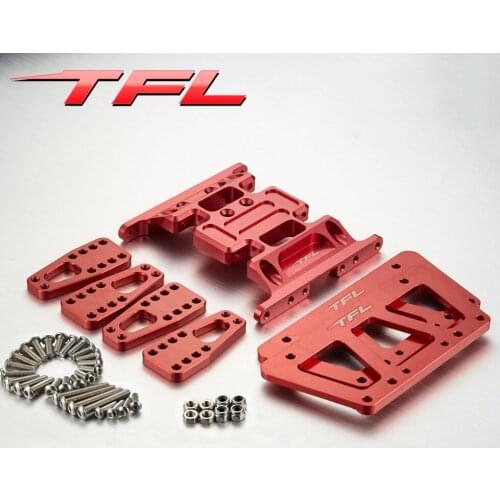 TFTFL 1/10 RC Car accessories Rock Crawler T-10Pro Chassis Adjustable Mont Set Upgraded CNC TH01863-SMT6