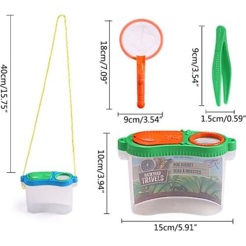 B0KB Portable Insect Observer Child Magnifier Toy Observation Box Children Outdoor Experiment Exploration Equipment Supplies
