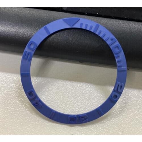 Free Shipping 1pc 38mm Blue Ceramic Bezel Insert