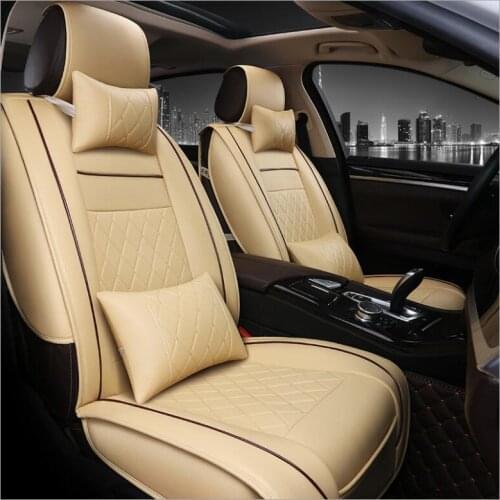 Universal PU Leather car seat cover For Citroen C3-XR C4 Cactus C2 C3 Aircross SUV DS car accessories car Stickers car- styling
