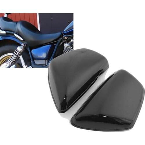 Motorcycle Black Battery Side Cover For Yamaha 700 /750 /1000/ 1100 Virago 1984-Up Side Battery Fairing Cover Motor Accessories