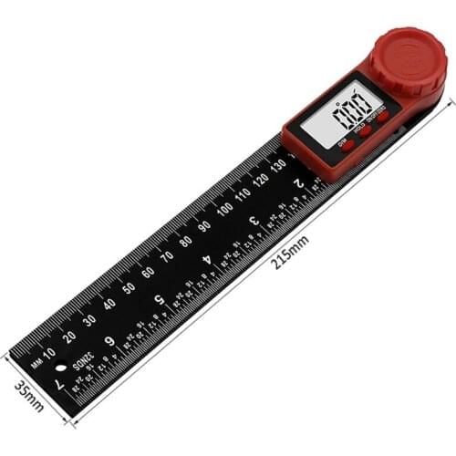 200mm Digital Angle Inclinometer Angle Measure Meter Electronic Goniometer Protractor Finder Measuring Tool T5UC