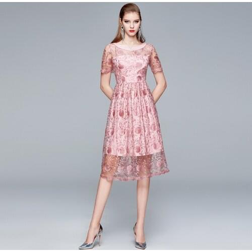 HIKAEOM Solid Summer Dresses