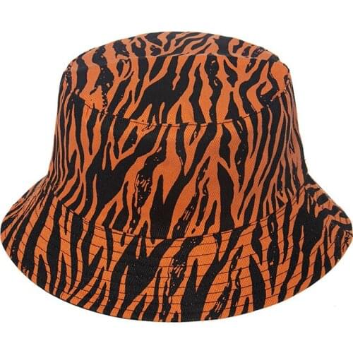 Ldslyjr Cotton Stripe Print Bucket Hat Fisherman Hat Outdoor Travel Hat Sun Cap Hats for Men and Women 382