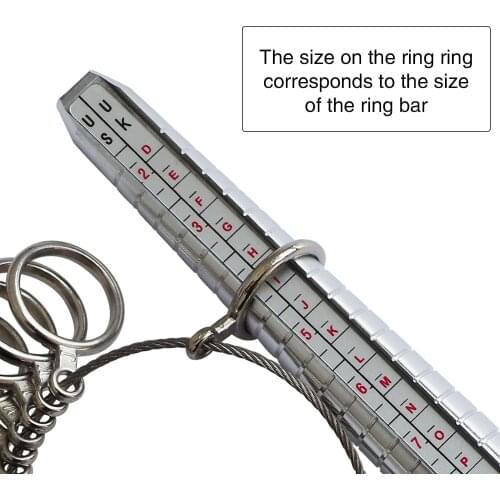 British/Uk Measure Alloy Ring ,Alloy Ring Rod, Ring Measurement Two Piece Set Jewelry Ring Size Measuring