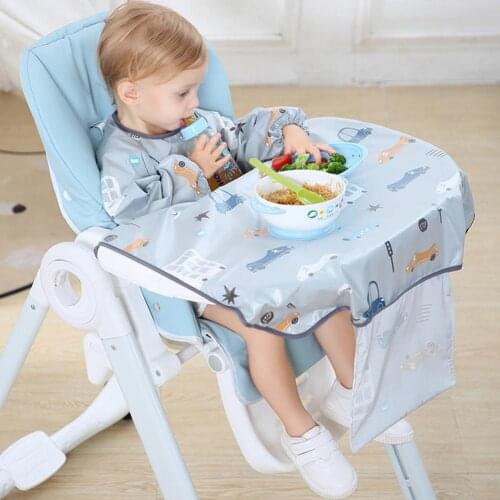 Newborn Baby Eating Bib Eating Artifact Bib Tray Anti-dirty Integrated Dining Table Pad Dining Chair Gown Independent Eating