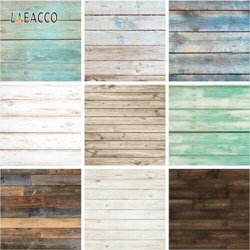 Laeacco Wooden Board Photophone Plank Texture Grunge Pet Doll Food Photography Backdrops Baby Newborn Portrait Photo Backgrounds