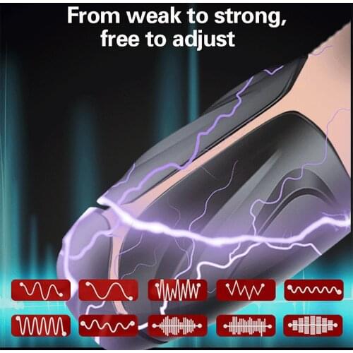 Powerful Automatic Glans Vibrator Male Masturbator Penis Trainer Delay Endurance Massager Machine Stimulation Sex Toy For Men