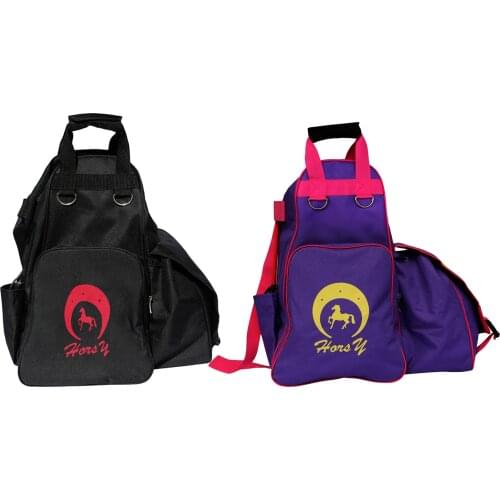 Outdoor Equestrian Backpack Horse Riding Armor Gloves Whip Bag