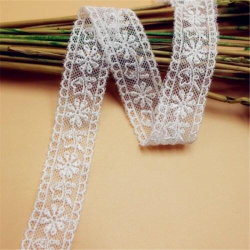 New Exquisite Narrow Double Side Rayon Embroidered Lace Trim Clothes Material Handmade DIY Lace Fabric Width 2cm 5Yd/lot